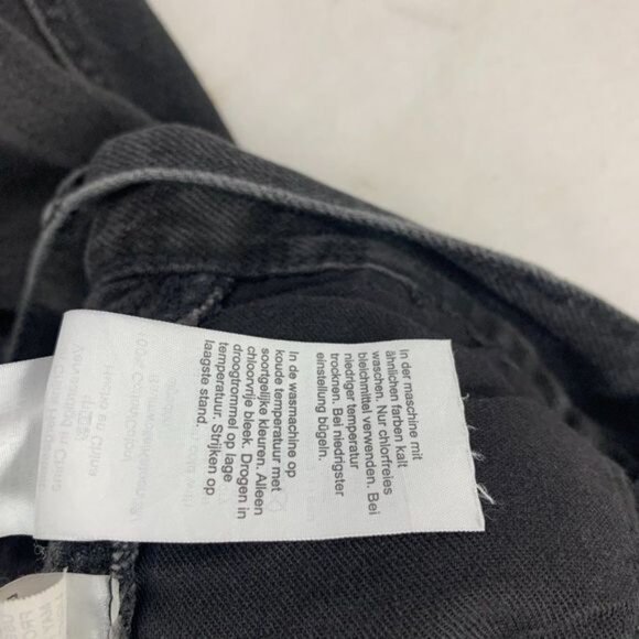 Madewell Womens Black Denim Midi Skirt Size 24 - Picture 7 of 9